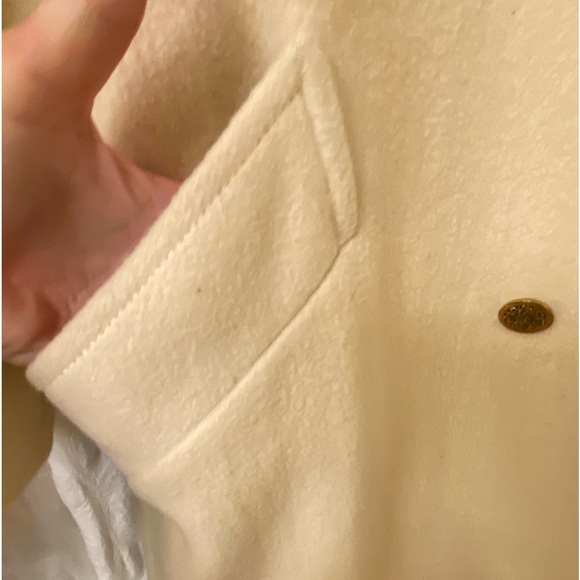 Rock your vintage lifestyle with this Herman Kay white wool coat.Size 14. - Picture 5 of 14
